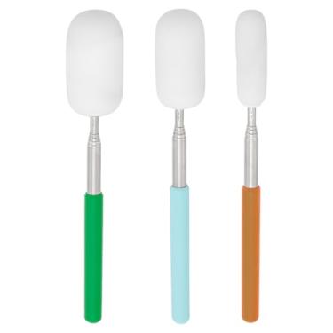 Imagem de BENECREAT 3 peças de esponja telescópica para cerâmica, cabo de aço inoxidável, cabeça de esponja absorvente para remoção eficiente de água da cerâmica, estende até 68,5 cm de comprimento