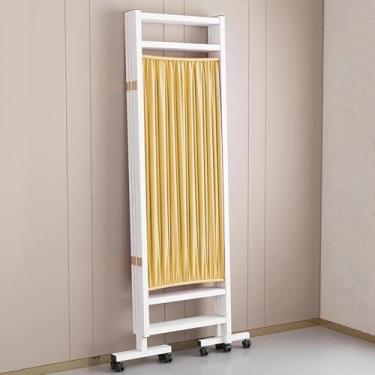 Imagem de Divisórias De Quarto, Painéis De Parede De Partição Temporária, Tela De Privacidade Médica, Separador De Quarto Portátil, 6 Pés De Altura, Com Rodas, Para Con, Yellow, 6Panels