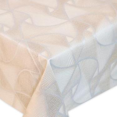 Imagem de Toalha de Mesa Cozinha de Plástico PVC Térmico Para 4 6 e 8 Lugares Várias Estampas Impermeável(ABSTRATO,4 Lugares)