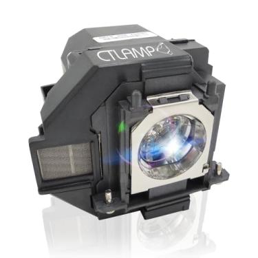 Imagem de CTLAMP Qualidade A+ compatível com ELPLP96 V13H010L96 Lâmpada de substituição para projetor com caixa compatível com Epson EB-109W EB-2042 EB-2142W H982B H982C H983A Home Cinema 1060 PowerLite 1266
