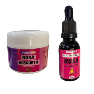 Imagem de Kit Pomada Clareadora de Rosa Mosqueta + óleo Vegetal Rosa Mosqueta 10