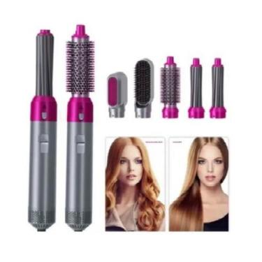 Imagem de 5 Em 1 Escova Alisadora De Cabelo Pente Elétrico Portátil - Mmx