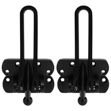 Imagem de AYNEFY U Bloqueios de Balanço, Liga de Alumínio Antitheft Porta de Fivela Cadeia de Segurança Seguro Anti -trava, Resistente e Durável (Preto)