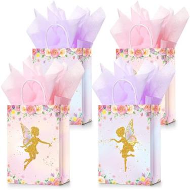 Imagem de Bolsas de lembrancinhas Nezyo Floral Fairy, 16 unidades para meninas e