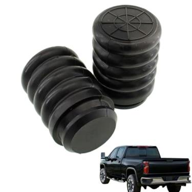 Imagem de HLUCHY SSR-207-47 Kit de substituição de mola auxiliar pneumática de suspensão traseira 2 peças para Chevrolet Silverado/GMC Sierra 2500 3500 HD 2011-2023 | Kit de suspensão de mola de folha traseira