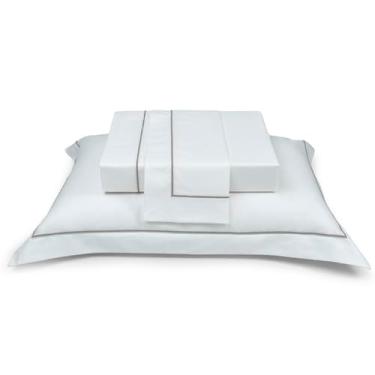 Imagem de FRONHA PREMIUM ESSENTIAL SILVER PERCAL 200 FIOS - 50X90 C/ABAS