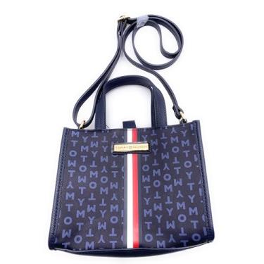 Imagem de Tommy Hilfiger Bolsa de ombro pequena feminina, Azul, One Size