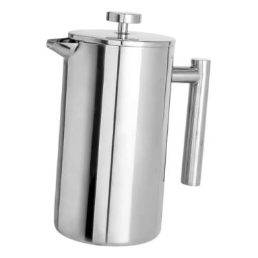 Imagem de Generic Cafeteira de prensa francesa, bule de chá multifuncional para presente, cafeteira, chá, viagem, escritório, interno, aniversário, externo, 7.4x17cm 350ml