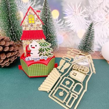 Imagem de Alinacutle Merry Christmas Dies corte de metal cortado para artesanato em papel, cartão feito à mão, faça você mesmo, álbuns de fotos, presente e scrapbook, agenda de agenda, modelo de livro de