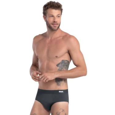 Imagem de Kit 2 Cuecas Slip Microfibra Mash, GG, Chumbo