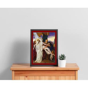 Imagem de Quadro Com Moldura Paixão de Cristo Morte de Jesus - Core Decore, G