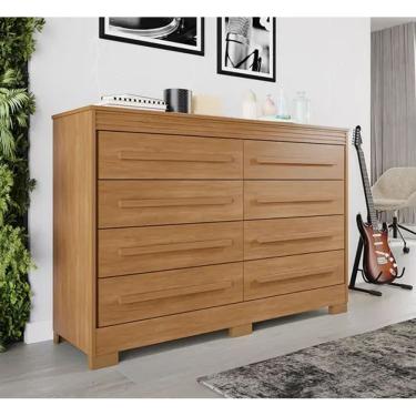 Imagem de Cômoda Califórnia 8 Gavetas  Cinamomo - Benetil
