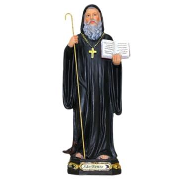 Imagem de IMAGEM SAO BENTO RESINA 30 CM PROTETOR CONTRA O MAL
