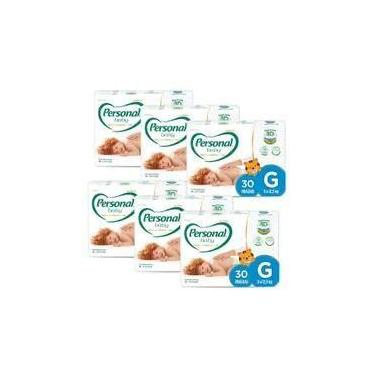 Imagem de Fralda Personal Premium Mega 6 Pacotes com 30 Unidades Cada - Tamanho 