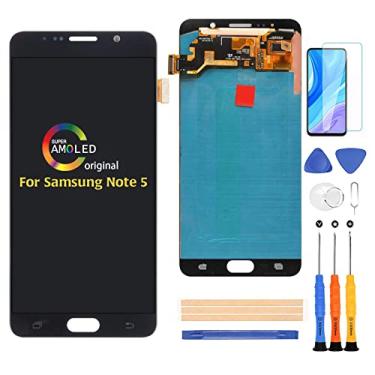 Imagem de A-MIND Substituição de tela para Samsung Galaxy Note 5 N920 SM-N920A N920i N920P N920P N920T N920V 14.5 cm Touch Screen Digitalizador LCD Kits de reparo, com protetor de tela + ferramentas (azul)