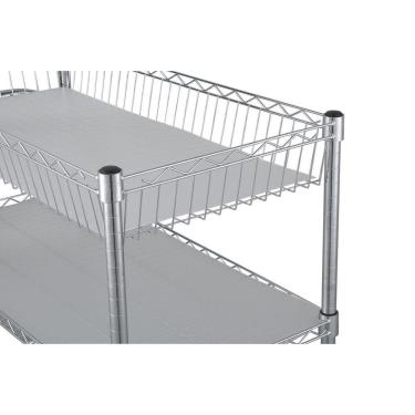 Imagem de Carrinho Chá Em Aço Com 3 Prateleiras Restaurante Hotel