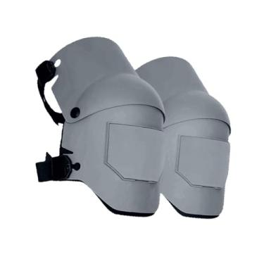 Imagem de Gralara 2 peças de acessórios para joelheiras fáceis de usar, equipamento de proteção resistente para limpeza de pisos e carpetes de jardineiros, uso, Cinza