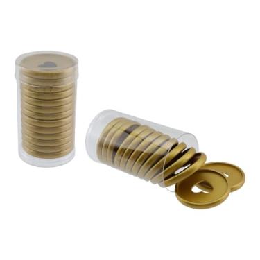 Imagem de Savagrow 26 peças de refil de caderno lixado de 3,5 cm com discos planejadores de fichário em forma de coração, ouro brilhante