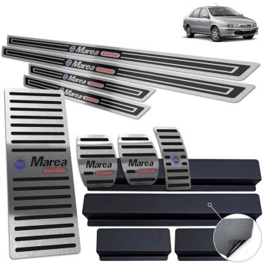 Imagem de Descanso Pedaleira Soleira Preto Fiat Marea Turbo 1998 2007