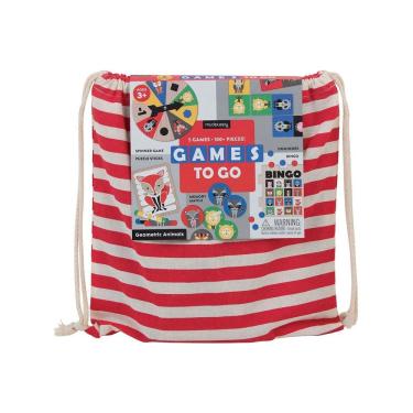 Imagem de Big Bag de 5 Jogos Geométricos Animais Puzzle Dominios Bingo