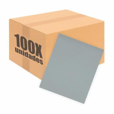 Imagem de Kit Com 100 Placas De Eva Escolar Seller - 48cm X 40cm, Cinza