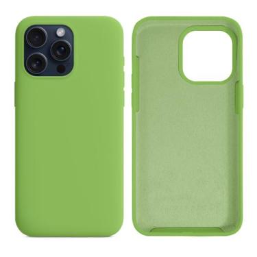 Imagem de Capinha Compatível com iPhone 15 Pro Max Silicone Aveludada - GCM CASE
