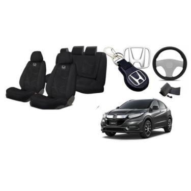 Imagem de Kit Tecido Personalizado Assentos Capas Estofado Honda HRV 17-24 + Vol