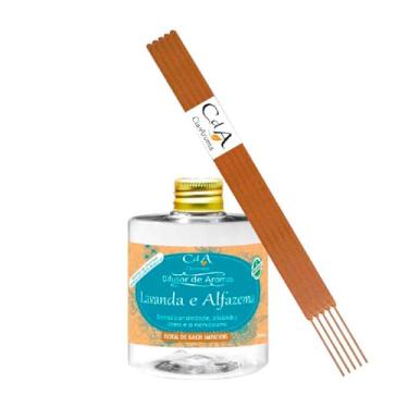 Imagem de Difusor Aromas Lavanda e Alfazema com Florais de Bach 350ml c/ 3 Varetas Fibra de Algodão