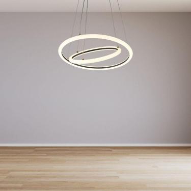 Imagem de Pendente Orbital Led Duplo 40cm 39W 3000K