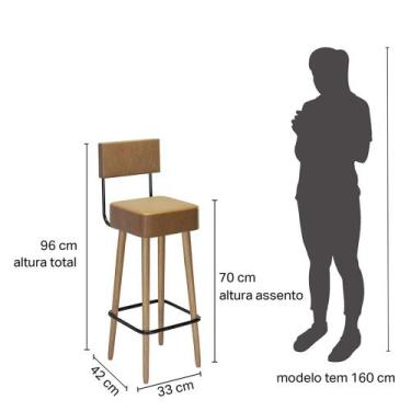 Imagem de Mesa Bistrô Viena + 2 un Banquetas Barcelona  Dreamy House - Salaone, 