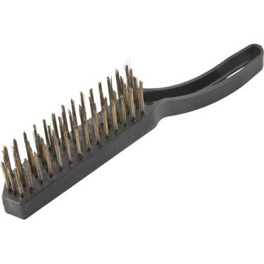 Imagem de Escova manual aço 4 fileiras cabo plástico - Vonder