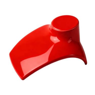 Imagem de simhoa Expositor de colar, busto, joias, manequim, suporte de mesa, organizador de loja, brincos, suporte para cômoda, de loja, mulheres, Vermelho