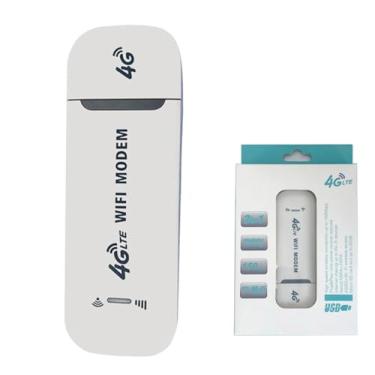 Imagem de Athenix Roteador WiFi Portátil 4G LTE USB, Roteador de Rede Sem Fio, Ponto de Acesso Móvel USB de Bolso Com Slot para Cartão SIM, Adaptador de Rede USB, até 10 Dispositivos WiFi