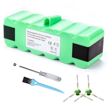 Imagem de Bateria de substituição de 6400 mAh para iRobot compatível com Roomba R3 500 600 700 800 900 Series 510 530 531 532 535 536 540 550 552 560 570 580 595 610 620 6 30 650 660 760 770 780 790 870 880 890