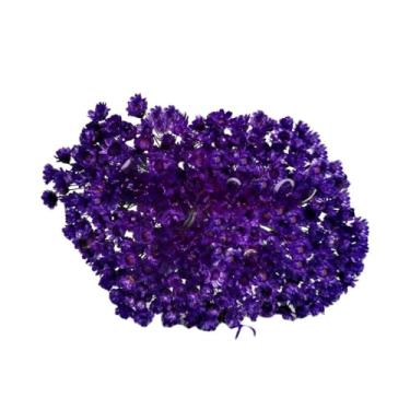 Imagem de 300 Florzinhas Sempre vivas arranjo buquê casamento chá decoração mesa Flor seca preservada(ROXO)