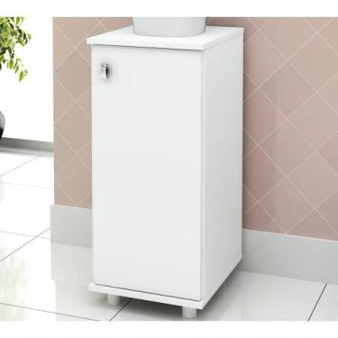 Imagem de Balcão Para Bebedouro 01 Porta Bl3306 Branco Branco - TECNO MOBILI