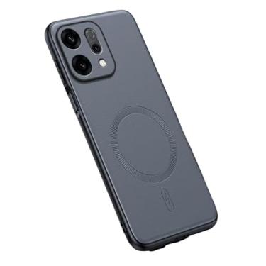 Imagem de Capa Luxo Fina Couro Liso Magnética Compatível com O.ppo Reno14 F – Design Premium e Elegante