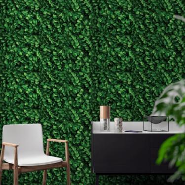 Imagem de Papel de Parede, Papel de Parede Adesivo Lavavel, Folhas Verde 3d para Salas de Estar e Quartospapel de parede,papel de parede para quarto(Folhas 0002,3 Metros)