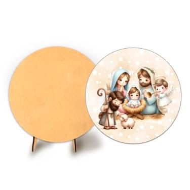 Imagem de Painel Com Elastico Sublimado 50cm Natal + Suporte MDF (NAT183)