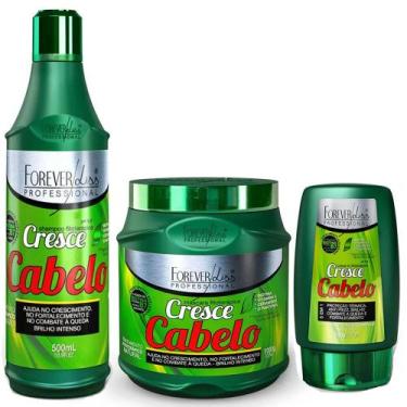 Imagem de Kit Cresce Cabelo Shampoo, Máscara e Leave-in Forever Liss - Forever L