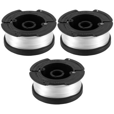 Imagem de 3 peças de carretel de aparador, carretel de reposição para cortador de grama AF-100 compatível com Black+Decker AF-100