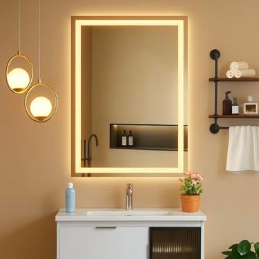 Imagem de Espelho Retangular Jateado Vertical, 50x90 cm