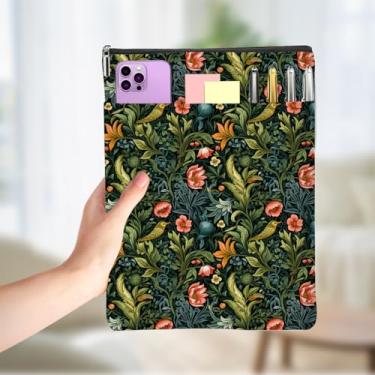 Imagem de Livros Clássicos Amantes Presentes Livro Manga Vintage Floresta Flor Impermeável Livros Enseada Livro Bolsa Protetora com Bolso Frontal Presentes de Natal Aniversário para Mulheres Acessórios Bookish