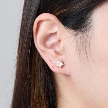 Imagem de Brincos femininos masculinos de aço inoxidável grande/médio/pequeno conjunto de brincos de estrela, One Size, Aço inoxidável, Sem pedra preciosa