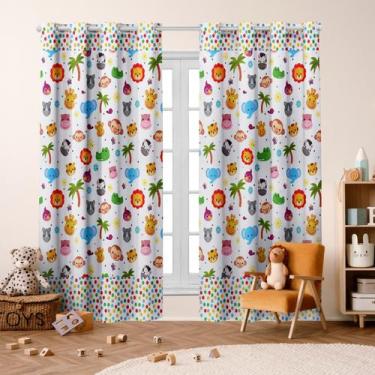 Imagem de Cortina Infantil Estampada Blackout 2,80X 2,20 para Quarto, Criança, B