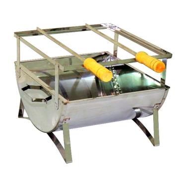 Imagem de Churrasqueira E Aço Inox 2 Espetos 30x28x24cm