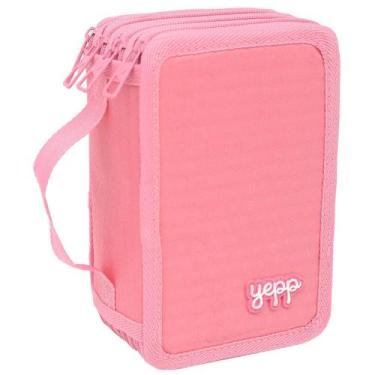 Imagem de Estojo Escolar Feminino/ Masculino Box Juvenil Martelasse Organizador 