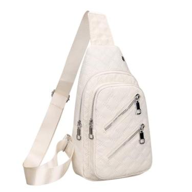 Imagem de Bolsa transversal transversal para homens e mulheres pequena mochila pochete casual para caminhadas, viagens, trabalho, esportes, deslocamento