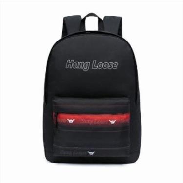 Imagem de Mochila Hang Loose Masculina Espaçosa Casual Resistente Moderna-Masculino
