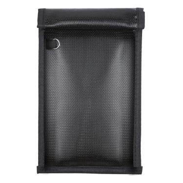Imagem de Hovom Bolsa Faraday, 26 cm × 10 cm x 4,93 cm com bloqueio de sinal RFID, bolsa antifurto Faraday para chaves de carro, telefones, laptops, tablets, à prova de fogo e à prova d'água, bolsa